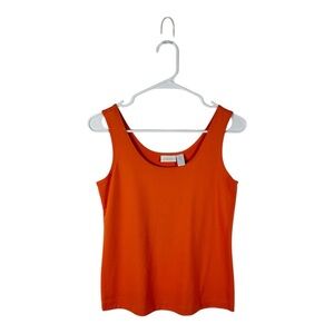 Chico’s Dark Orange Nylon Blend Tank Top